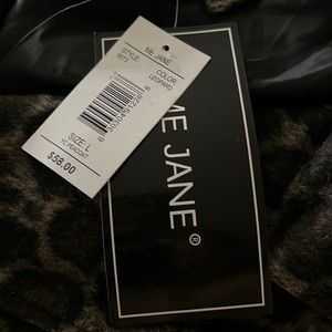 NWT Me Jane Ladies/Junior Leopard Print Lined Peacoat